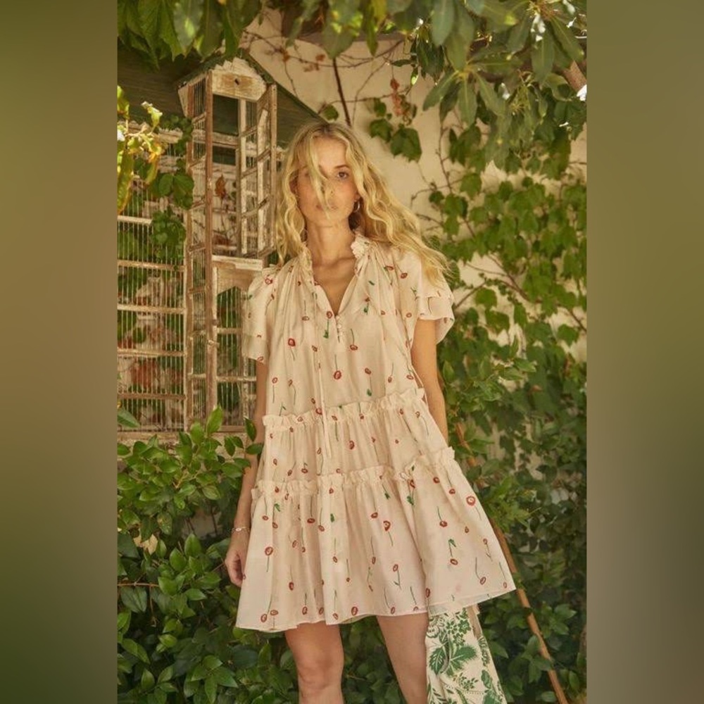 New Hunter Bell Merritt Dress Abstract Floral - Picture 1 of 10